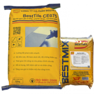 BestTile CE075 Keo dán gạch gốc xi măng-polymer cải tiến, 1 thành phần - 25KG/BAO