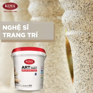 SƠN GIẢ ĐÁ NGHỆ THUẬT KOVA ART STONE 20KG/THÙNG