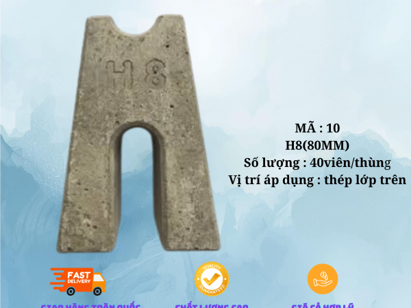 CON KÊ BÊ TÔNG SÀN TRÊN H8 (80mm),40 viên /thùng, sử dụng được 50m2
