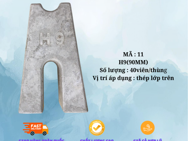 CON KÊ BÊ TÔNG SÀN TRÊN H9 (90mm),40 viên /thùng, sử dụng được 50m2
