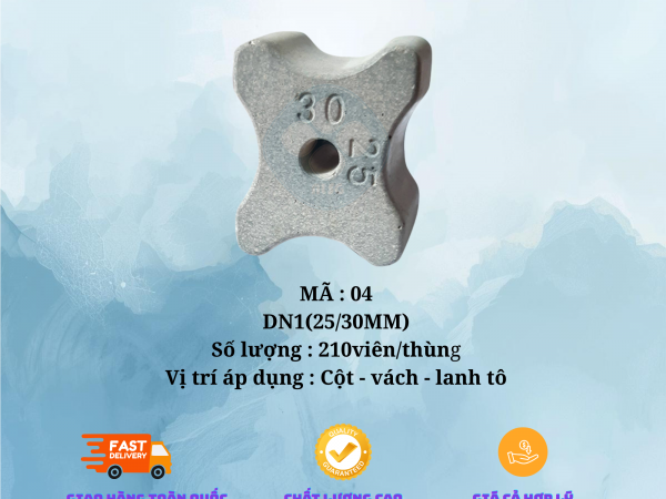 CON KÊ BÊ TÔNG ĐA NĂNG ĐN1 (20-25mm), 210 viên  /thùng, sử dụng được 50m2