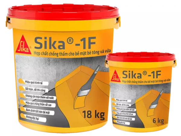 Sika 1F - Chống thấm mái, sân thượng, nhà vệ sinh 18kg/Thùng